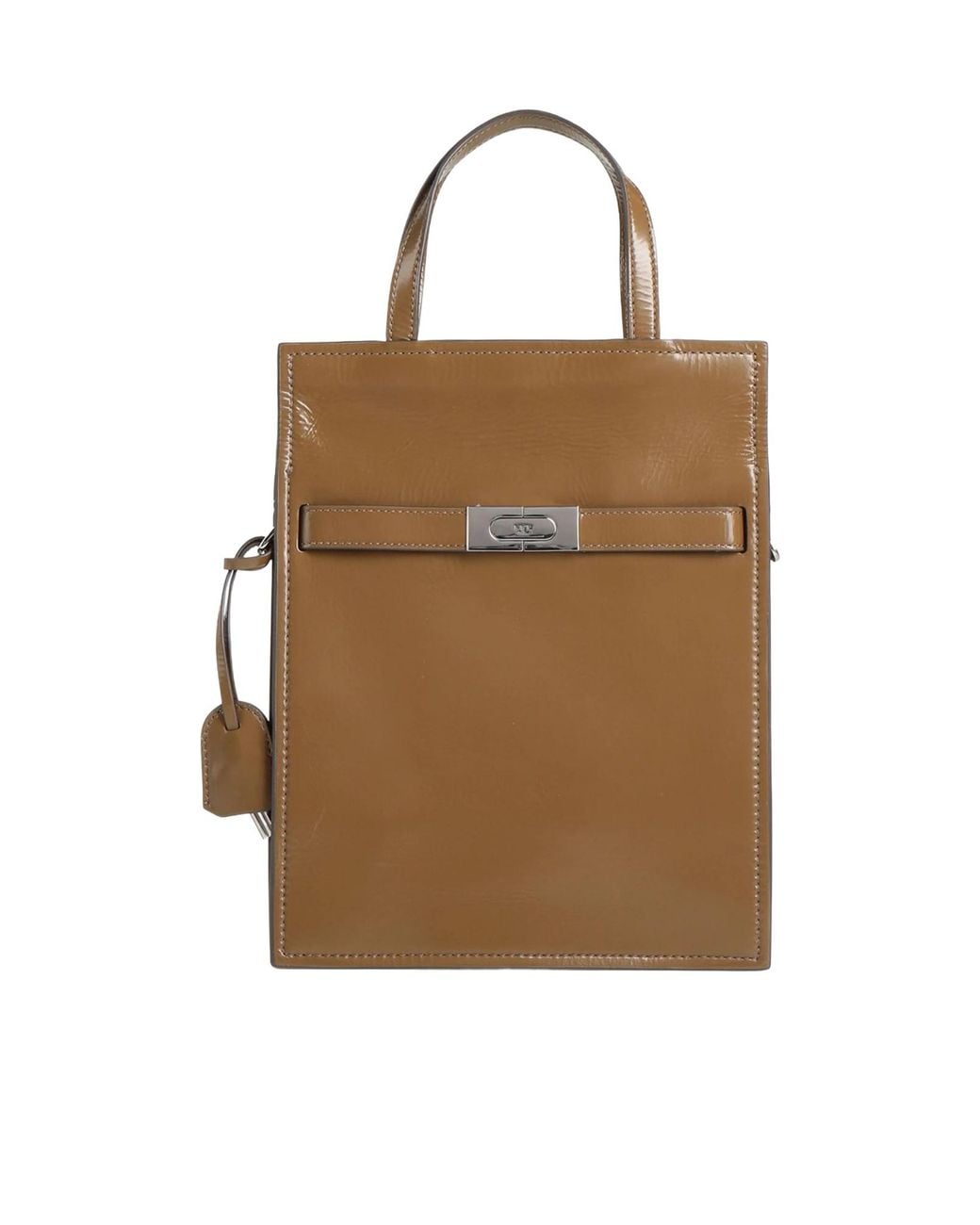 Tory Burch Brown Plain Colour Handbags