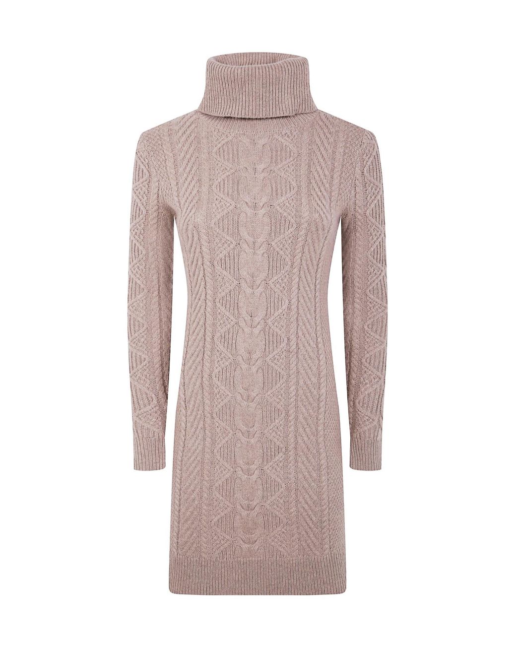 Ralph Lauren Multicolor Lauren Roll-Neck Knitted Dress