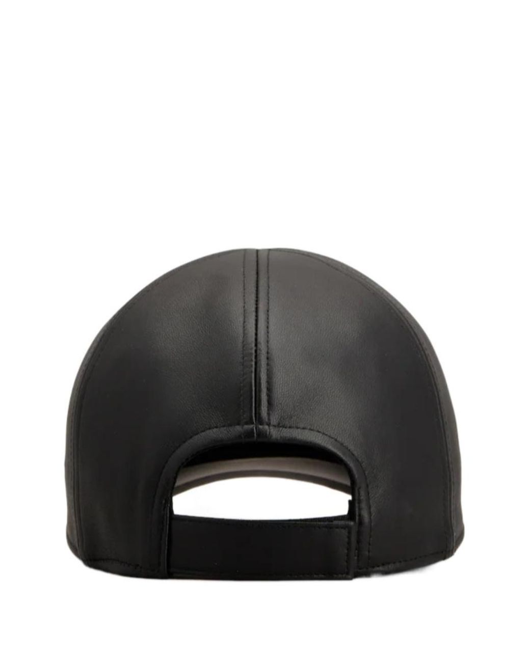 Roger Vivier Black Efflorescence Leather Baseball Cap
