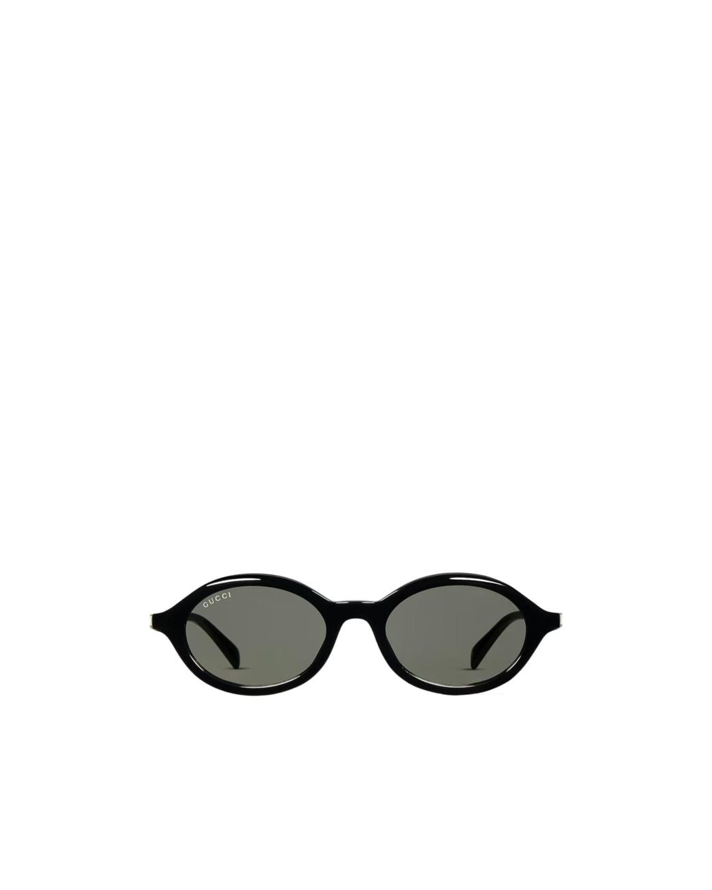 Gucci White Eyewear Round Frame Sunglasses