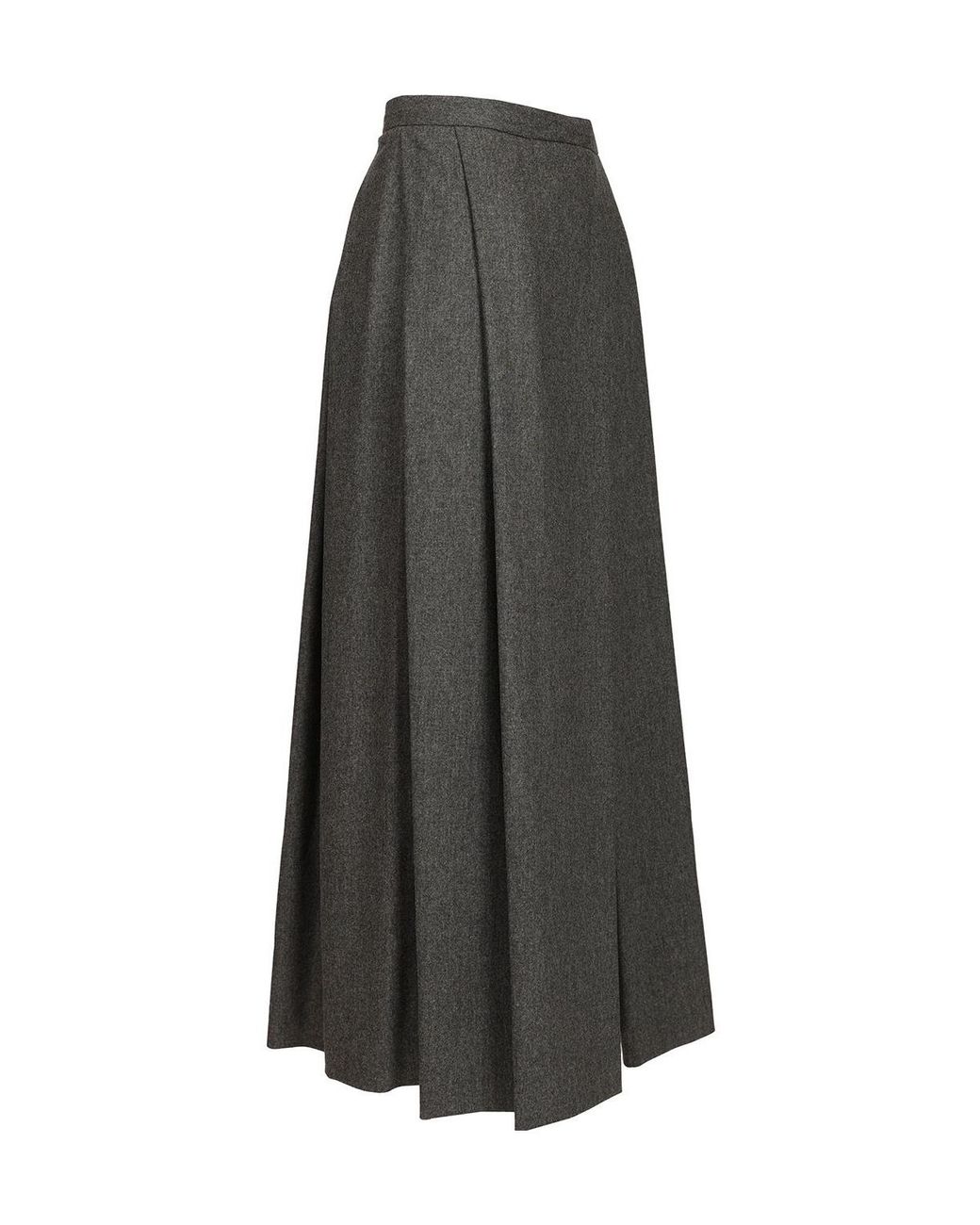 Emporio Armani Gray Midi Skirt