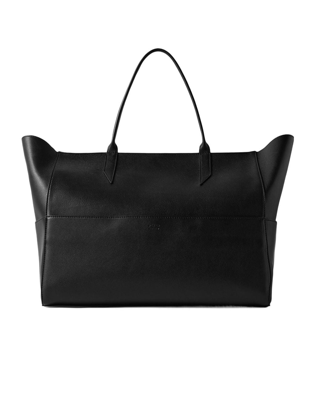 Metier Black Large Leather Tote