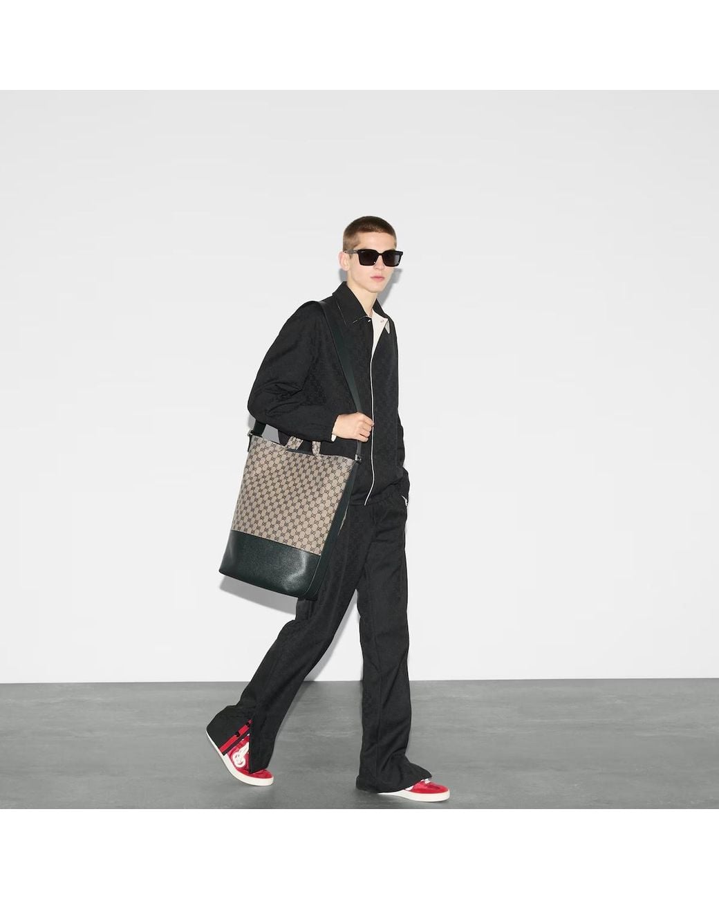 Gucci Gray Large Gg Tote Bag for men