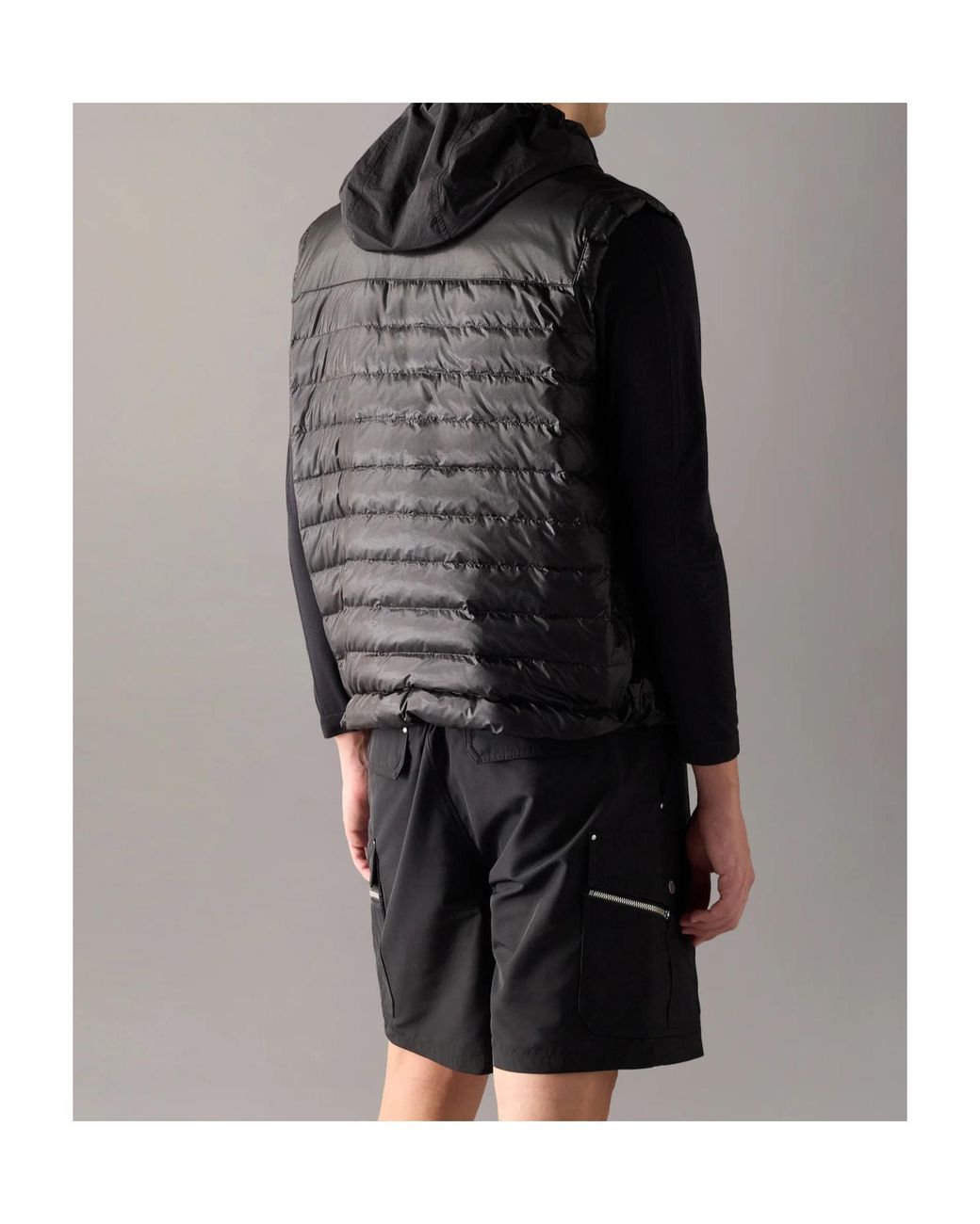 Moose Knuckles Black Cloud Walker Air Down Vest for men
