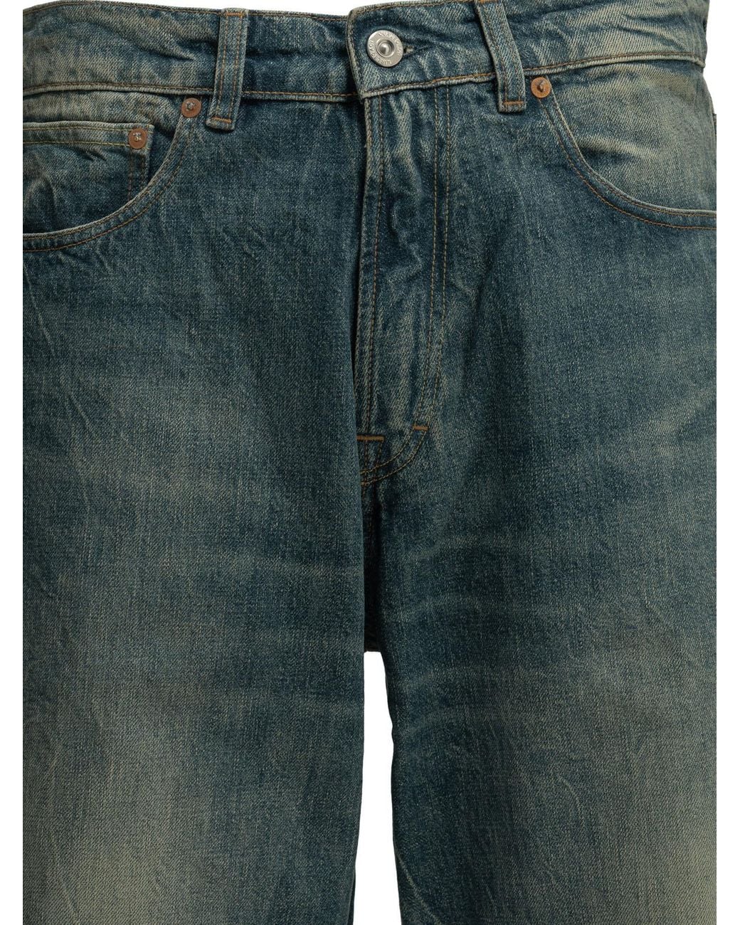 Our Legacy Blue Third Cut Straight-Leg Jeans for men