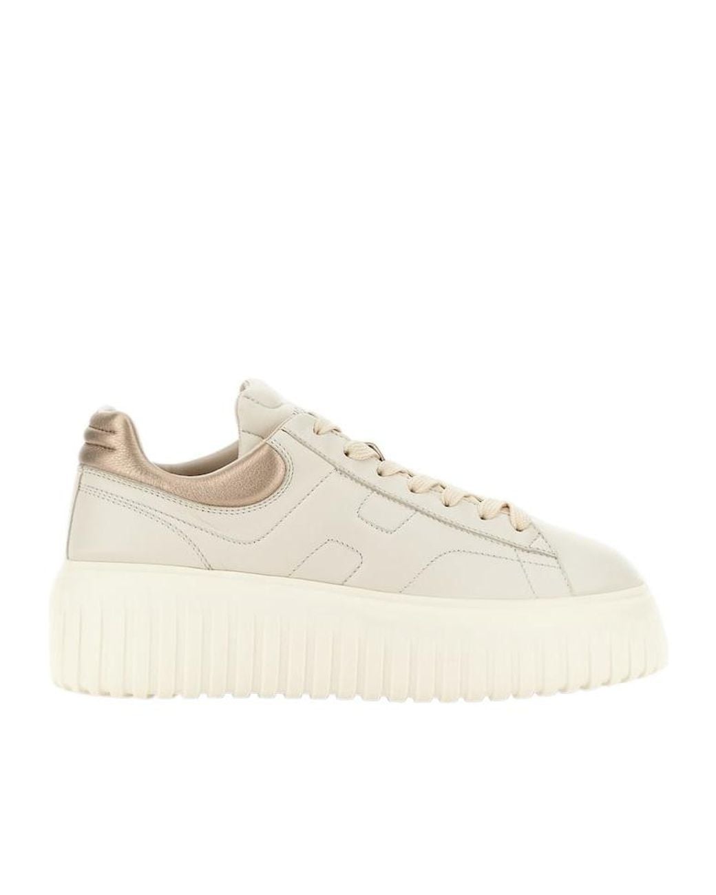 Hogan Natural Logo Printed Low-Top Sneakers