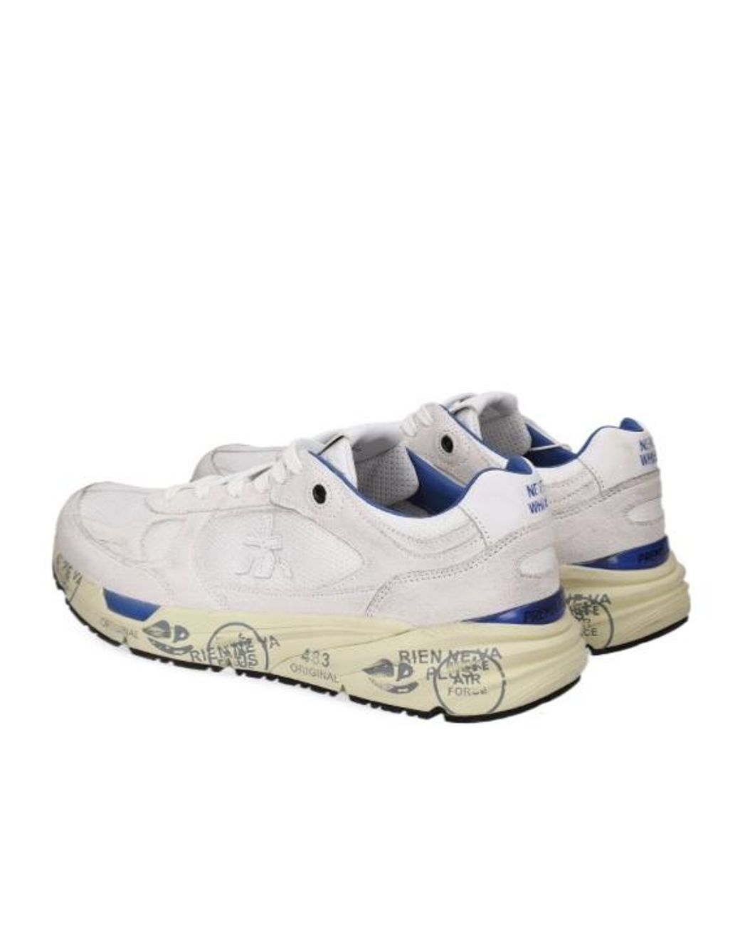 Premiata White Mase 25 Lace-Up Sneakers for men