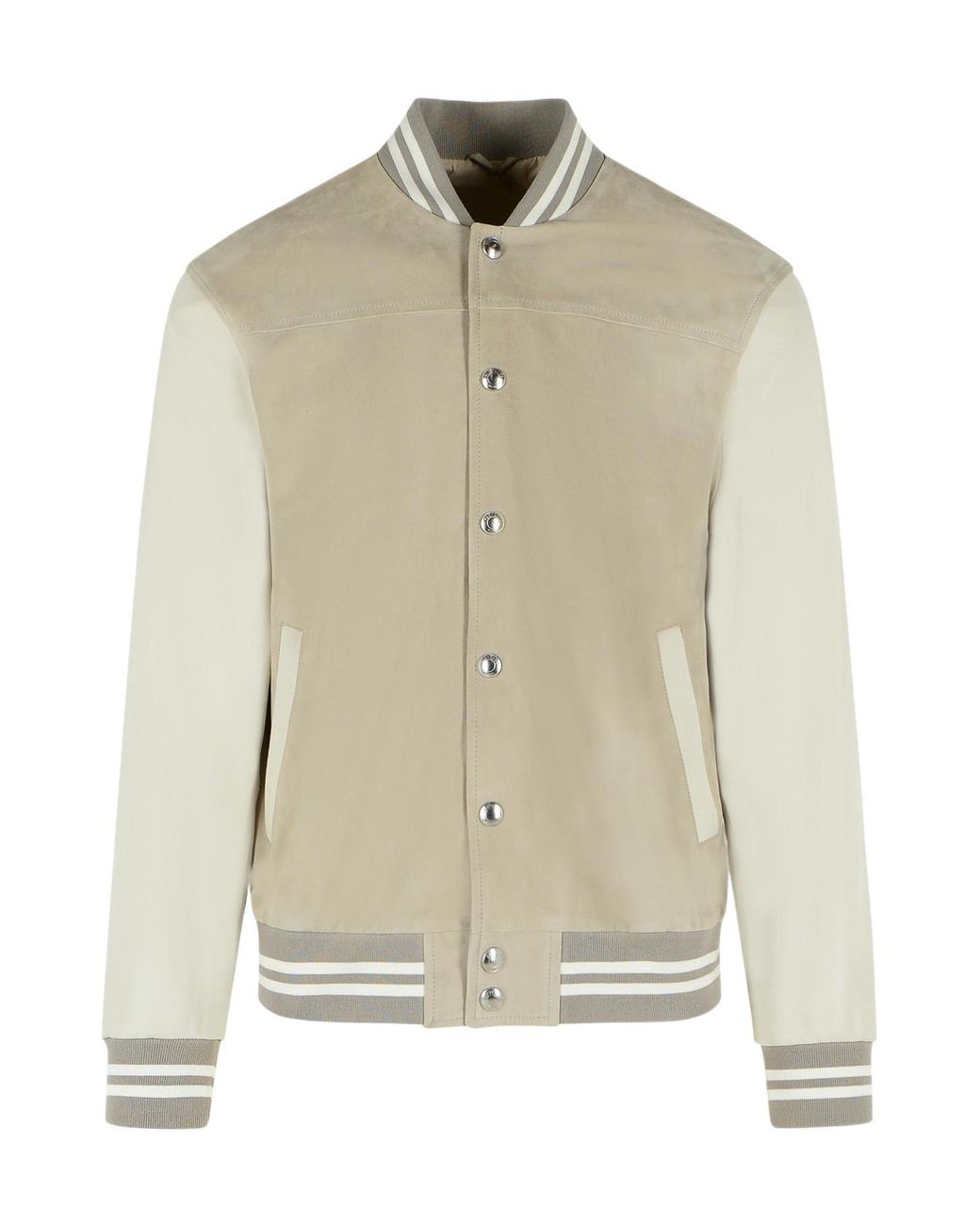 Eleventy Natural Snap-Button Bomber Jacket for men