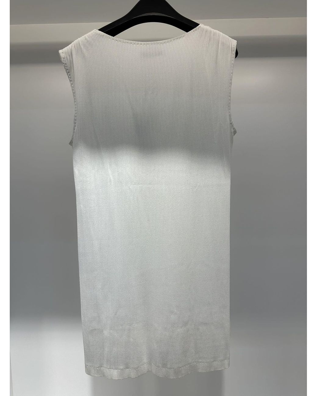 Max Mara White V-Neck Vest