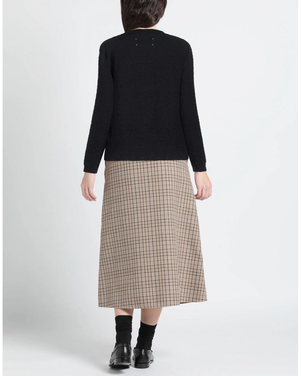 Maison Margiela Black Simple Solid-Color Knit Top