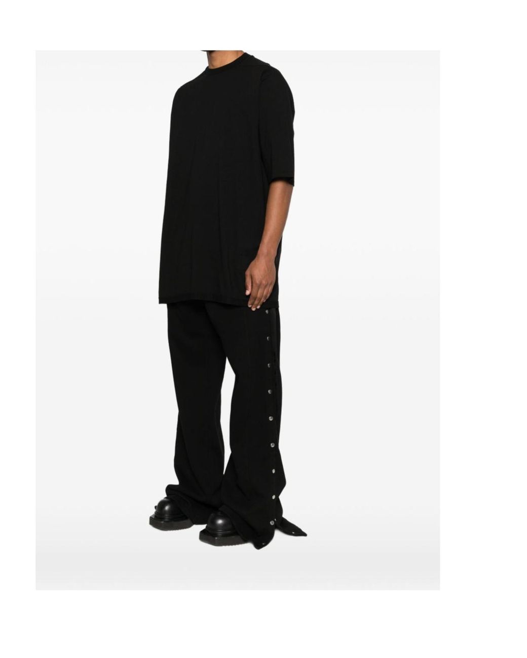 Rick Owens Black Ss T-Shirt for men