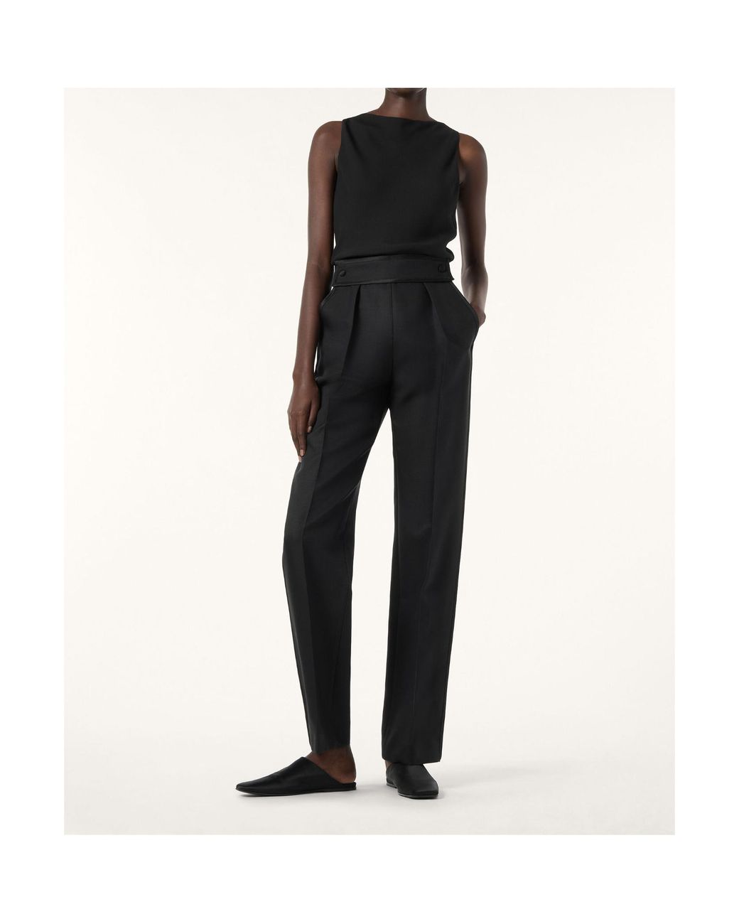 Loro Piana Black Mackenzie Top