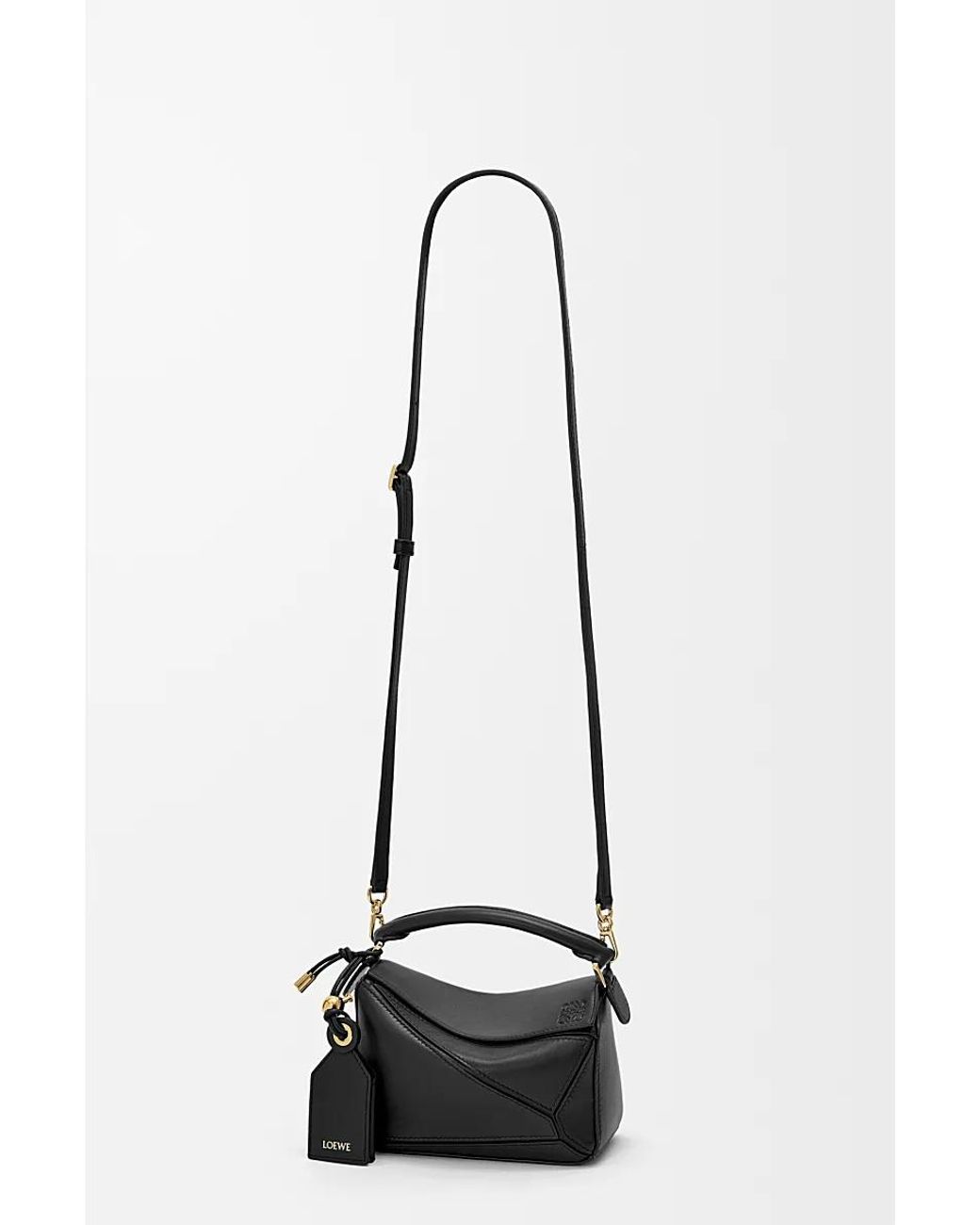 Loewe Black Mini Featherlight Puzzle Bag