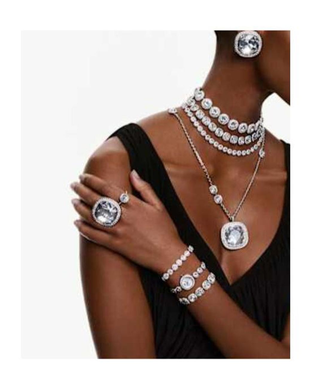 Swarovski White Una Angelic Ring
