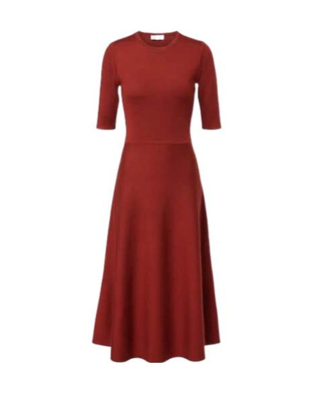 Gabriela Hearst Red Round-Neck Dress
