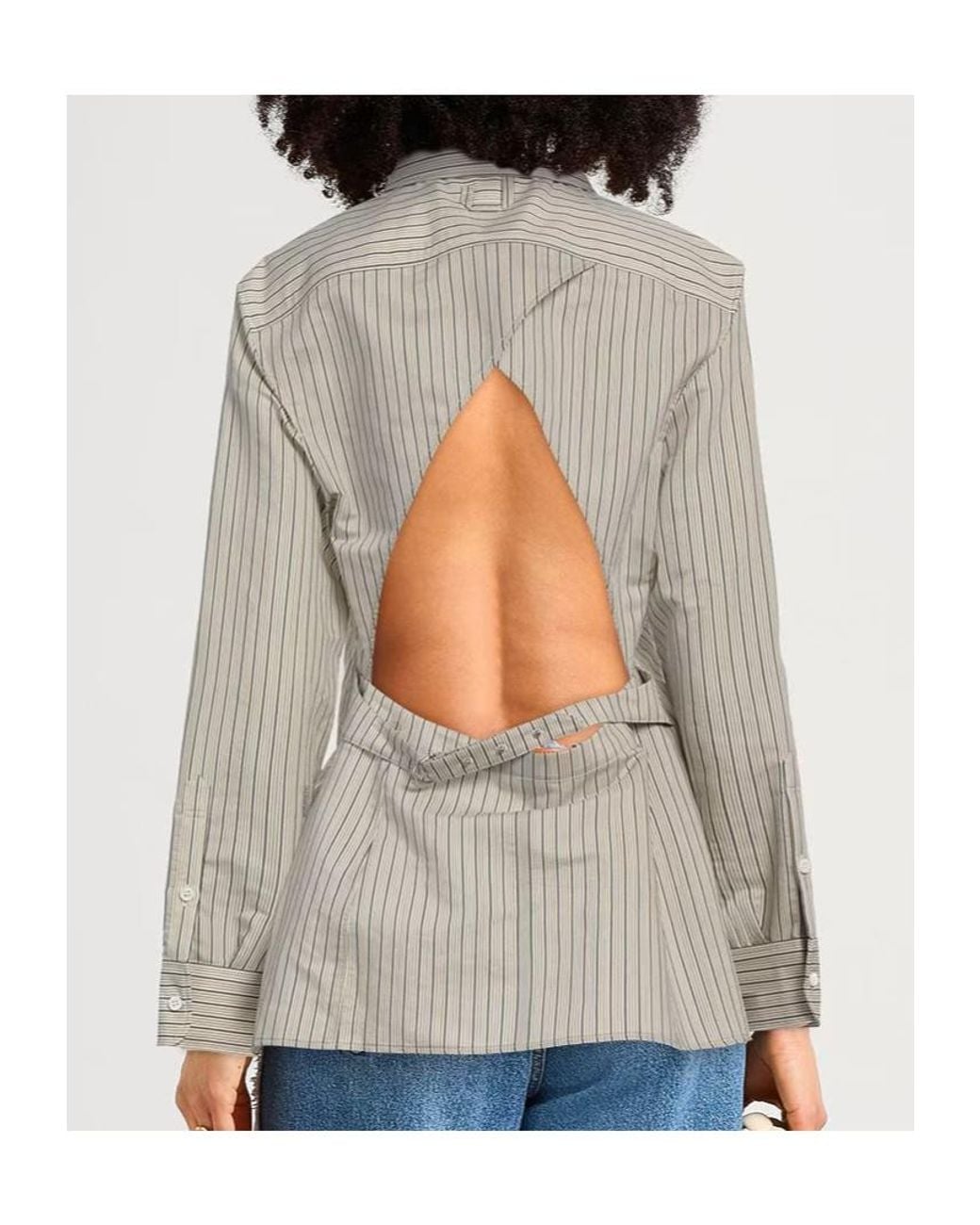 Jacquemus Gray Striped Shirts