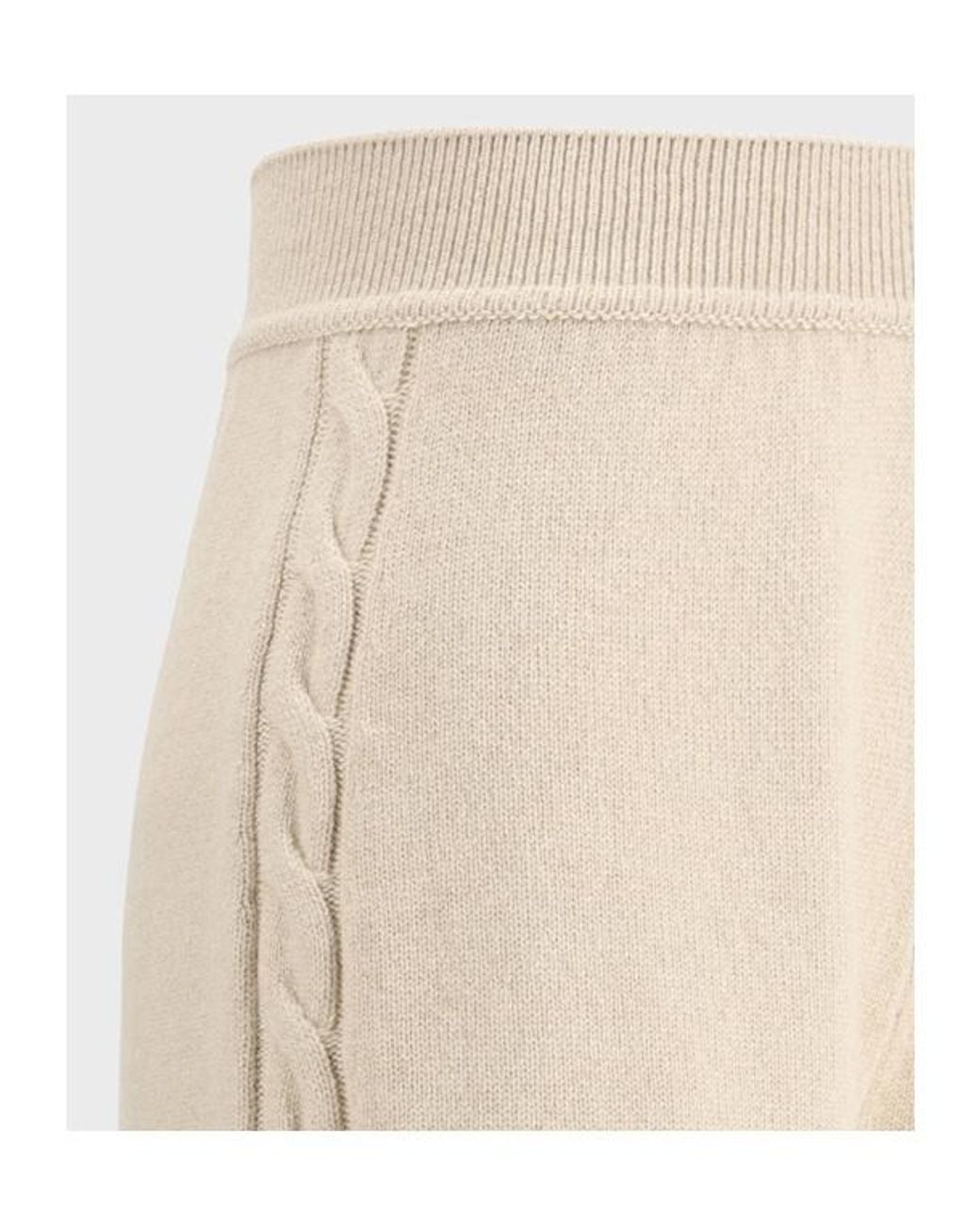 Loro Piana White Elastic Waist Casual Pants
