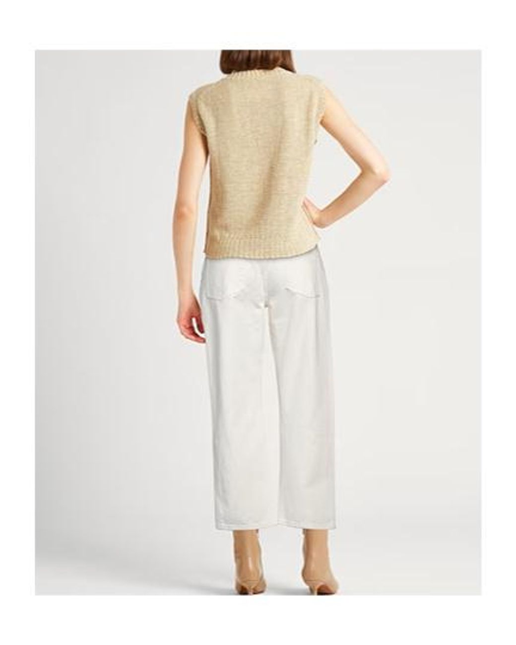 Tory Burch White Denim Trousers