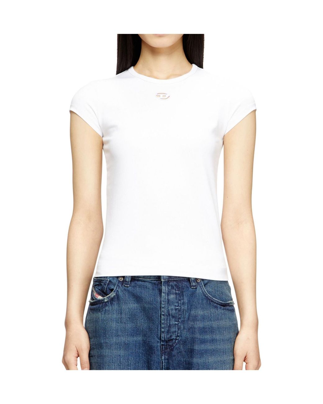 DIESEL White T-Angie-Od T-Shirt