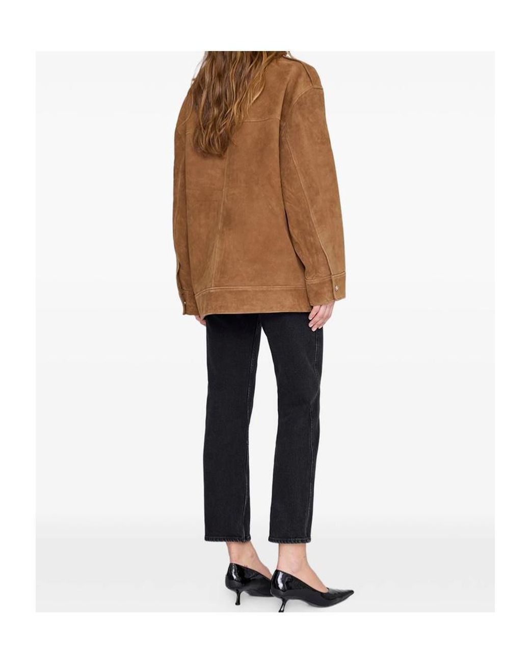Anine Bing Brown Broux Suede Jacket