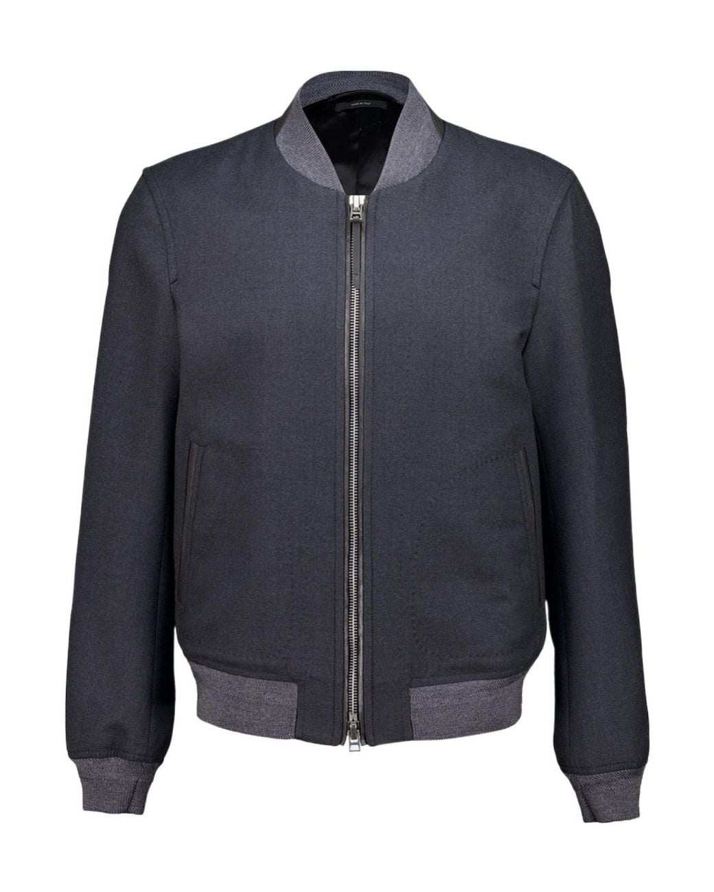 Tom Ford Blue Zip-Up Bomber Jacket for men