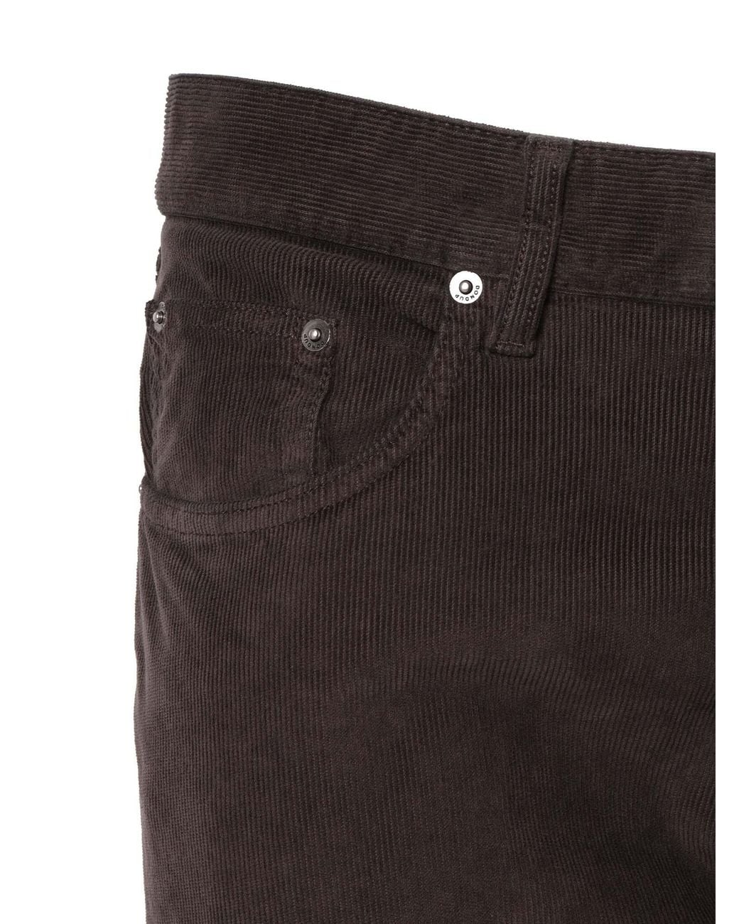 Dondup Gray Corduroy Trousers for men
