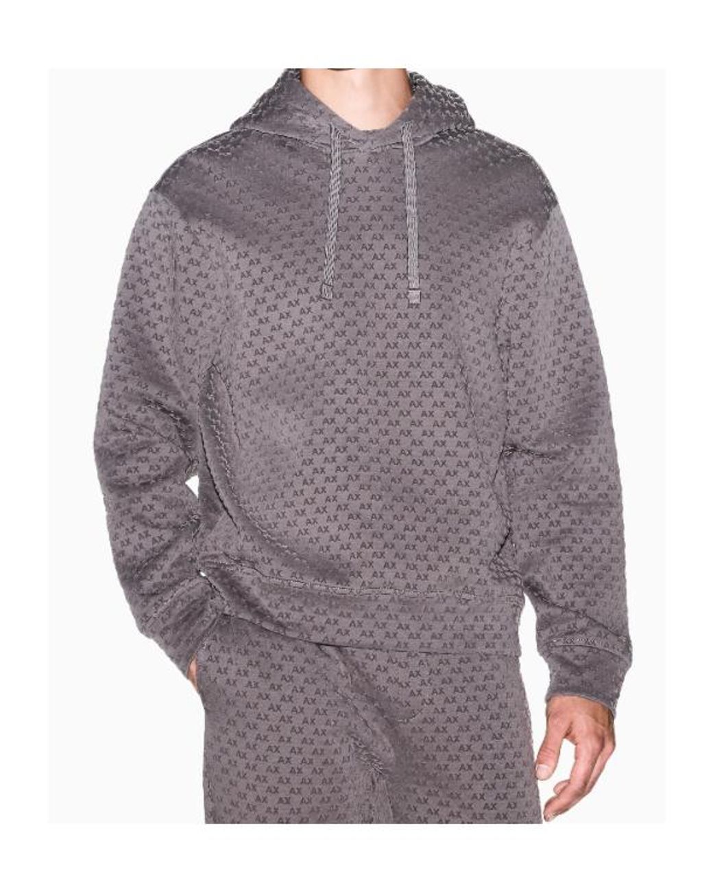ARMANI EXCHANGE Gray Sweatshirt With Regular Fit for men
