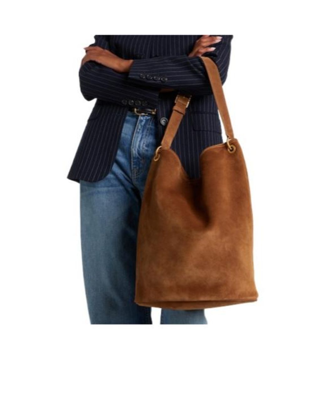 Nili Lotan Brown Minimalist Shoulder Bag