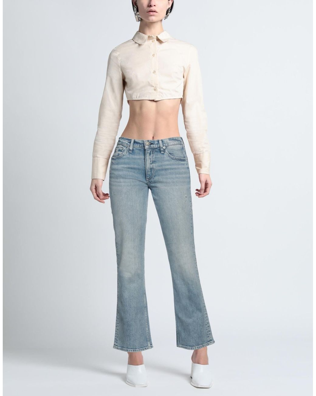 Rag & Bone Blue Denim Trousers