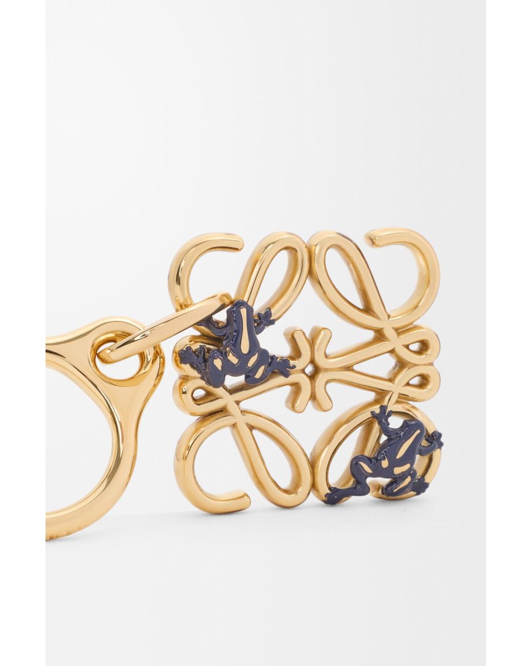 Loewe Metallic Frog Anagram Bag Charm