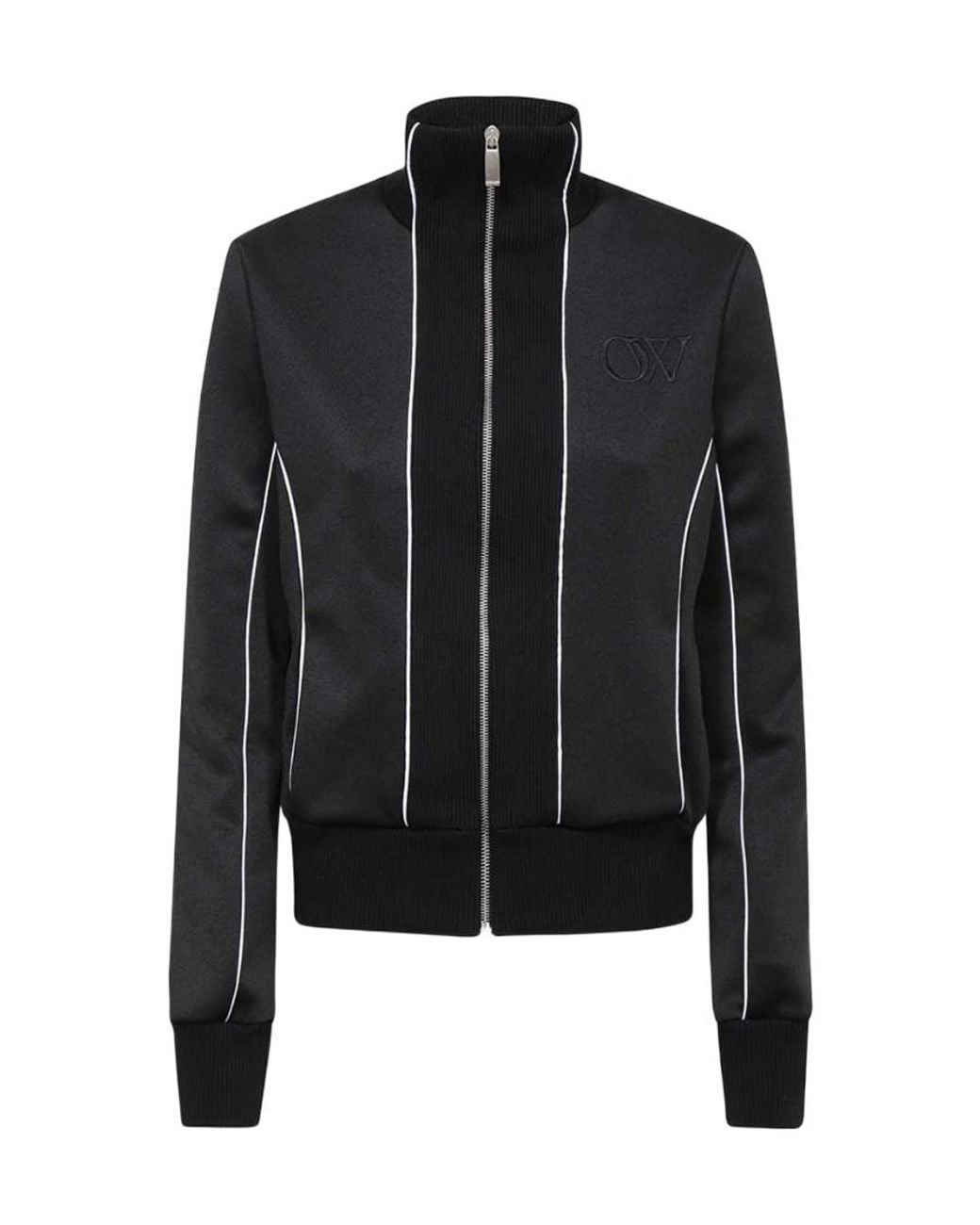 Off-White c/o Virgil Abloh Black Zip-Up Long-Sleeved Jacket