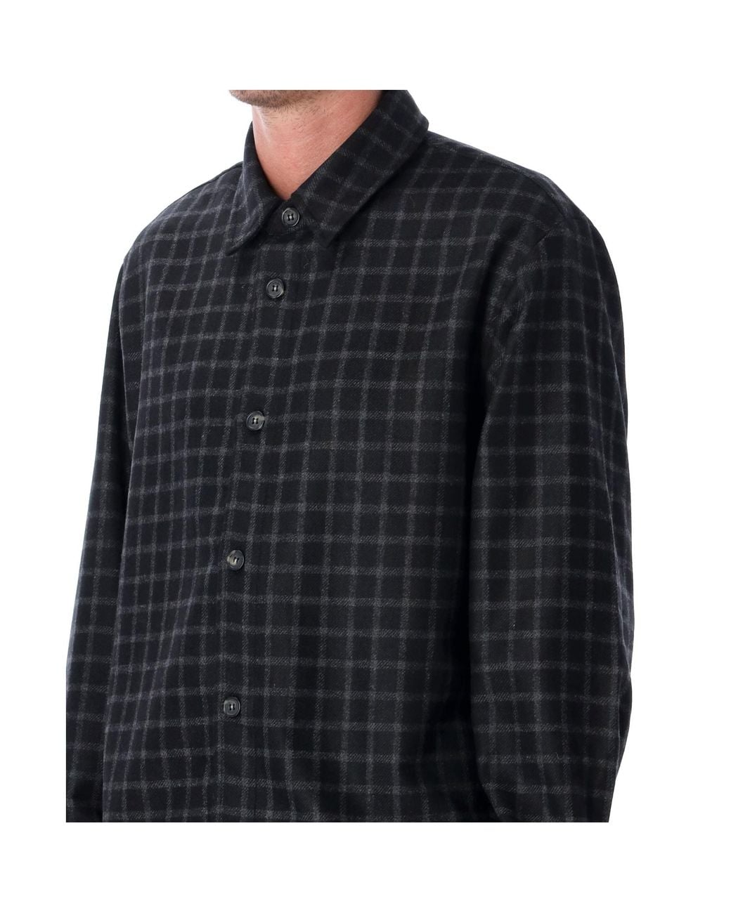 A.P.C. Black Long-Sleeved Shirt for men