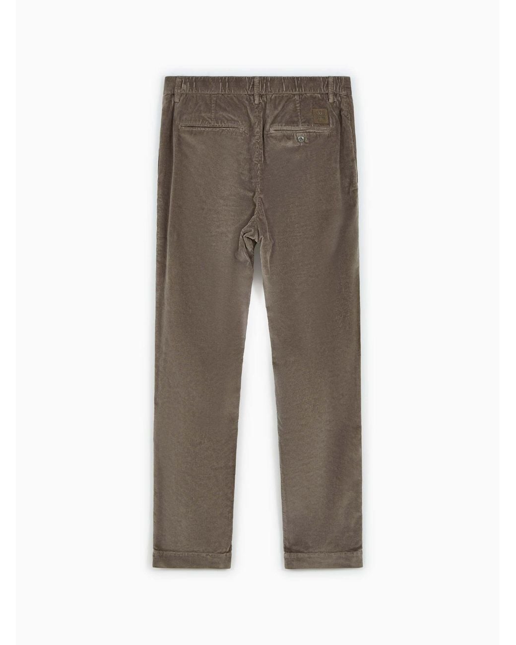 Jacob Cohen Gray Logo-Patch Corduroy Trousers for men