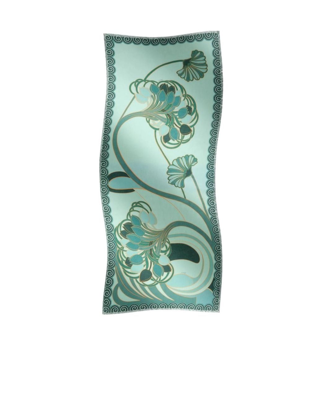 LaDoubleJ Green Floral Print Scarf