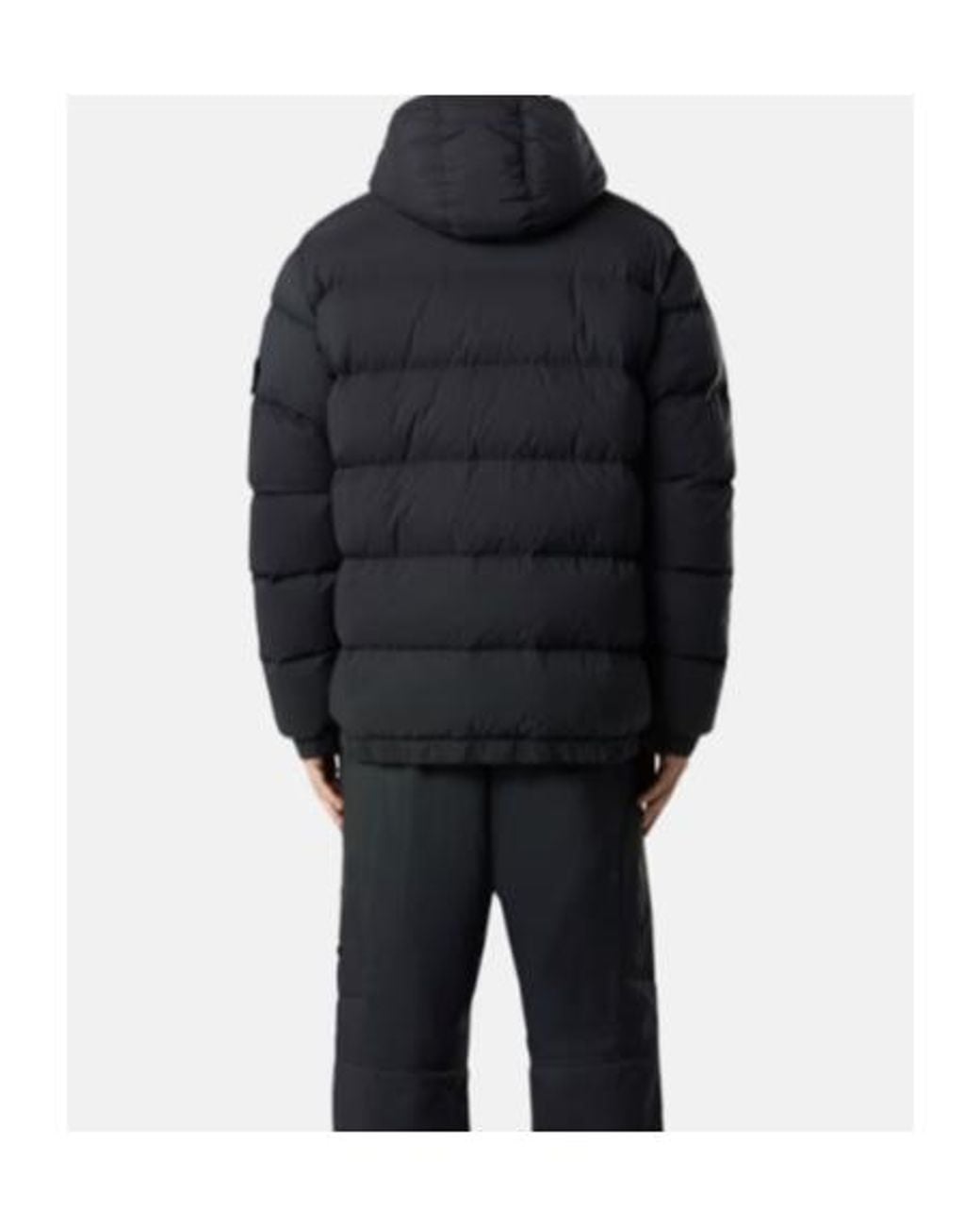 Stone Island Blue Logo Patch Hooded Jacket for men