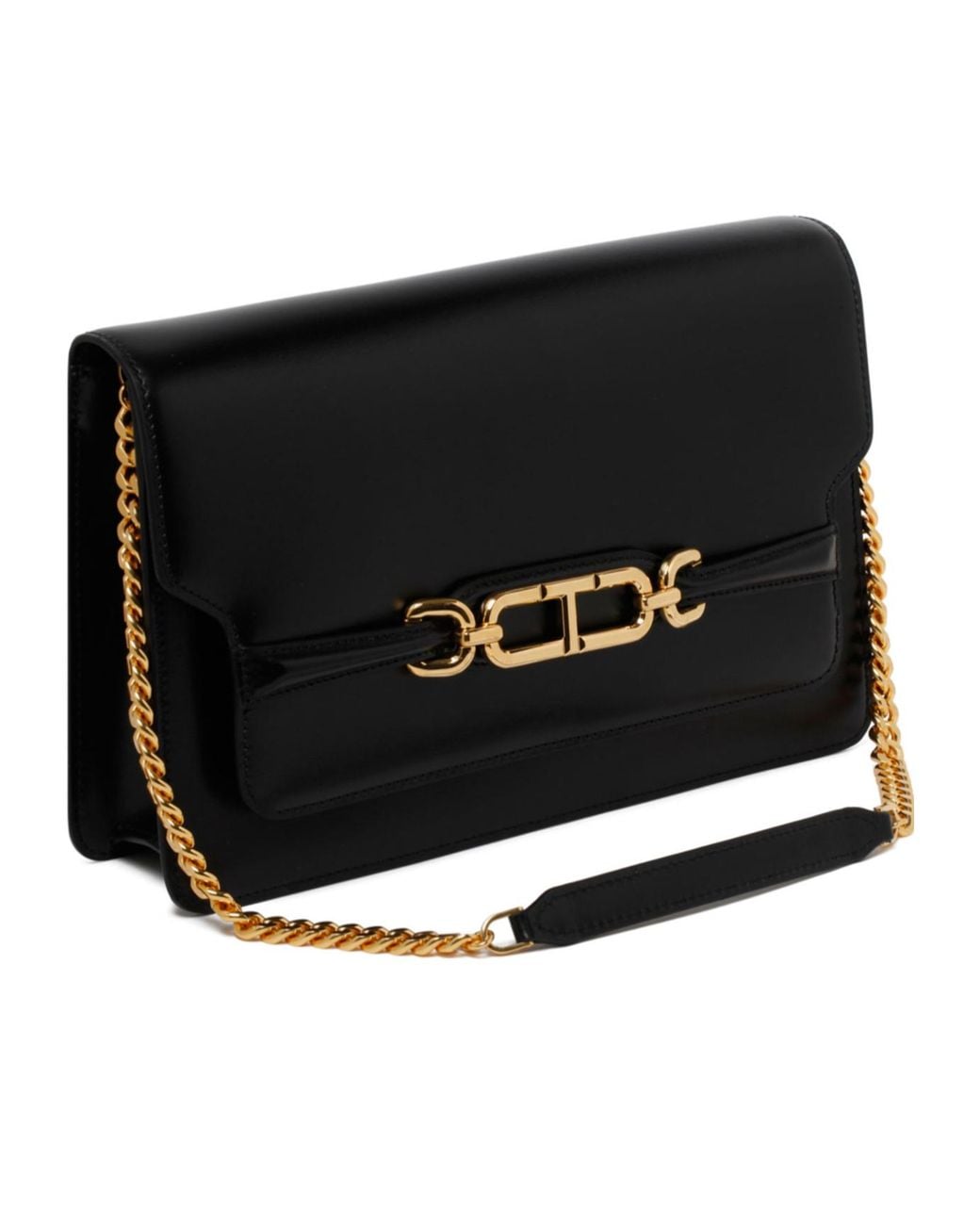 Tom Ford Black Medium Whitney Leather Shoulder Bag