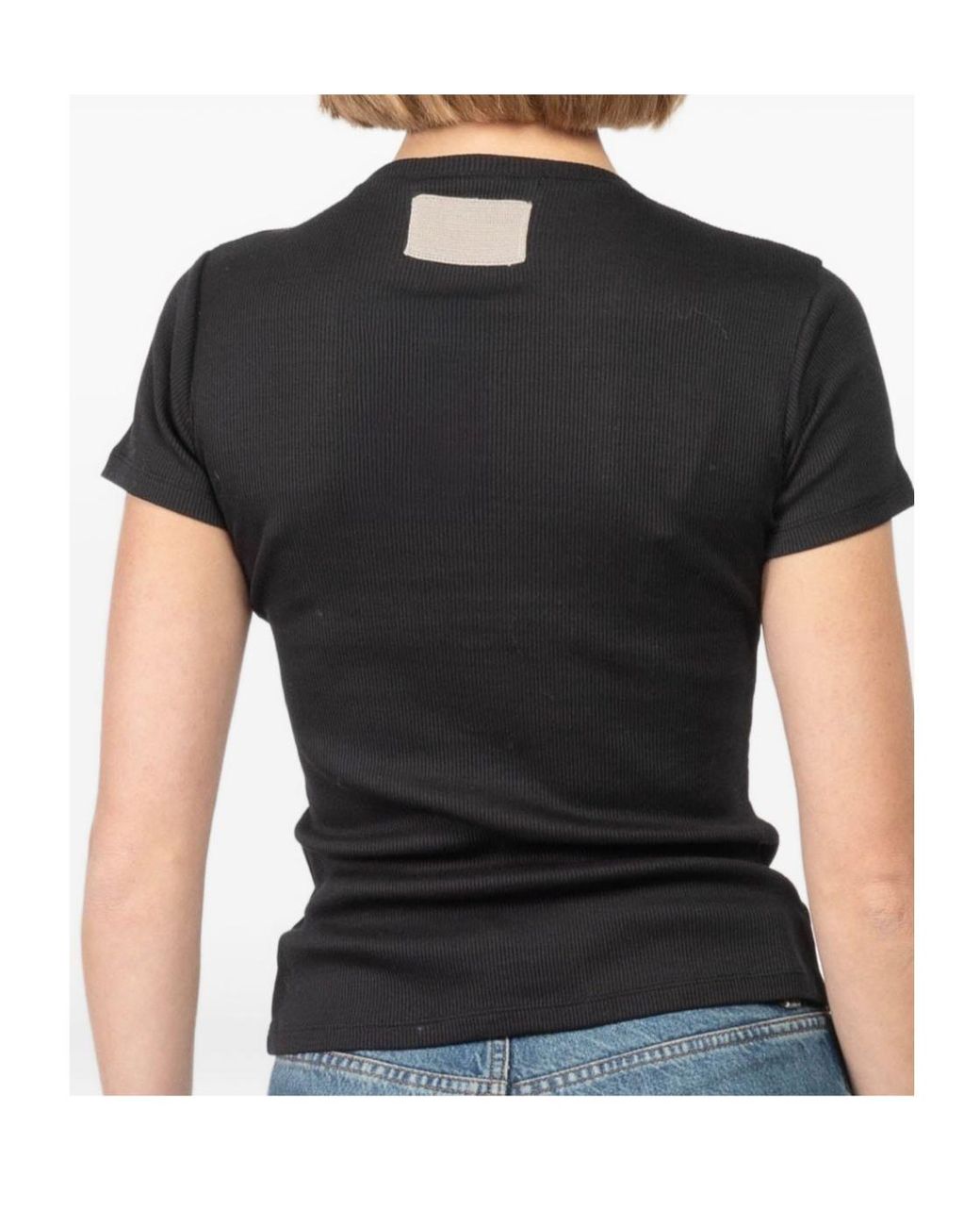 AYA MUSE Black Crew Neck T-Shirt