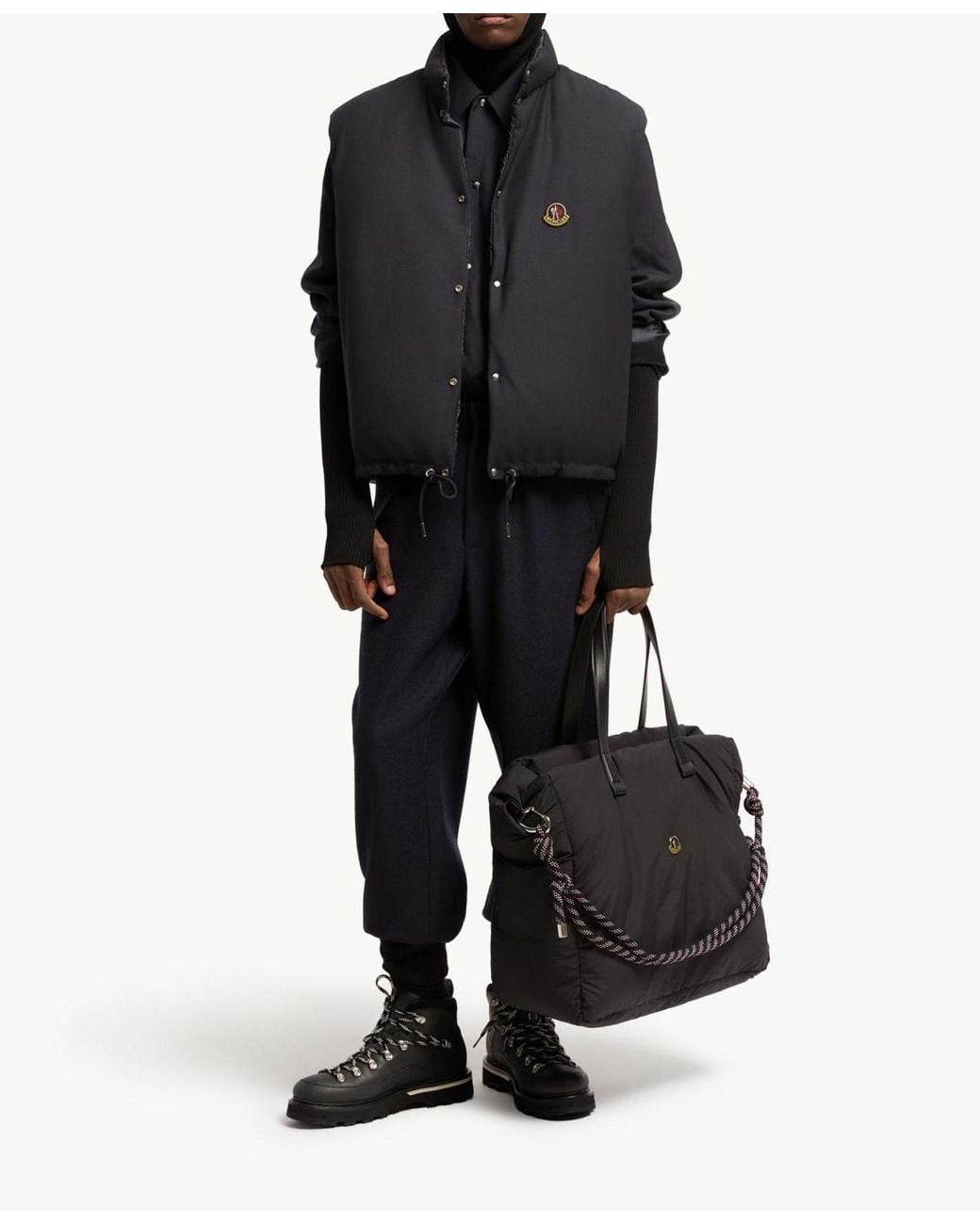Moncler Gray Tibb Reversible Down Vest for men