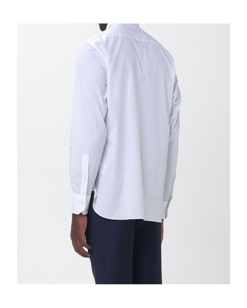 Zegna White Stretch-Popeline Shirt for men