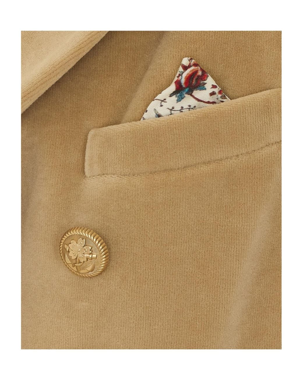 Circolo 1901 Natural Double-Breasted Velvet Blazer