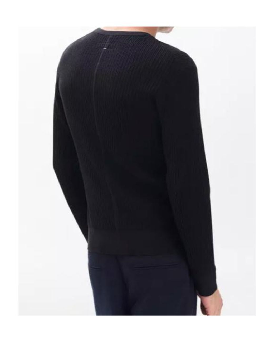 Rag & Bone Black Jayce Silk-Cotton Sweater for men