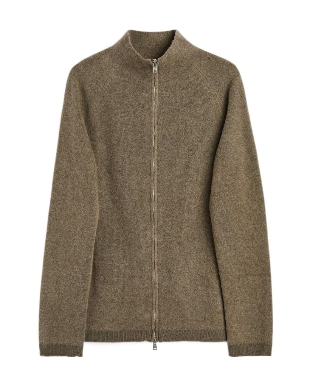 Our Legacy Green High Neck Zip Cardigan for men