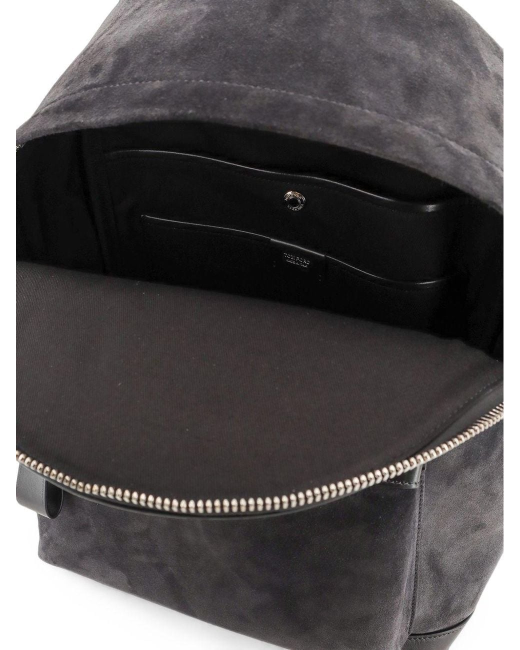 Tom Ford Black Zippered Backpack for men