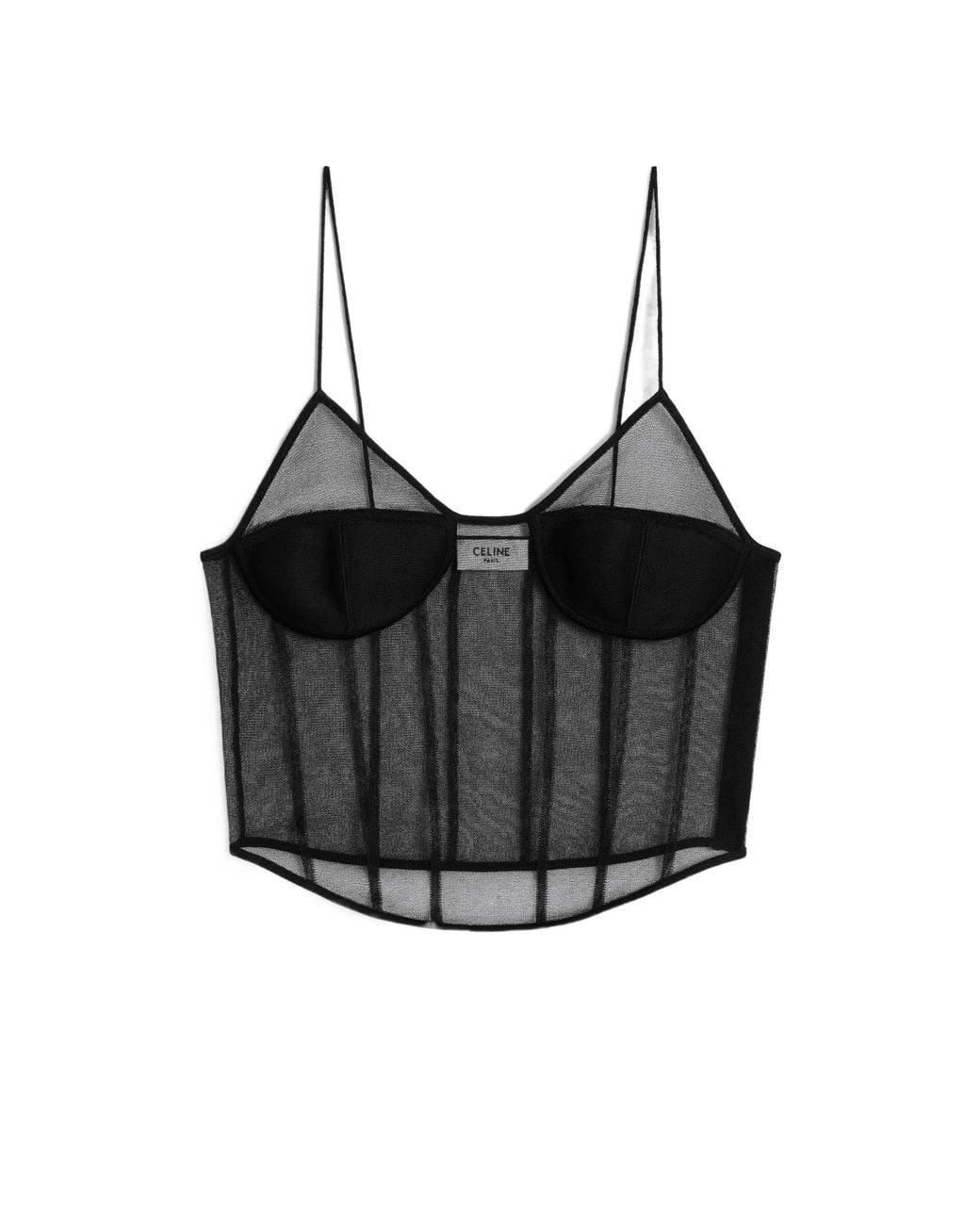 Céline Black Corset Top