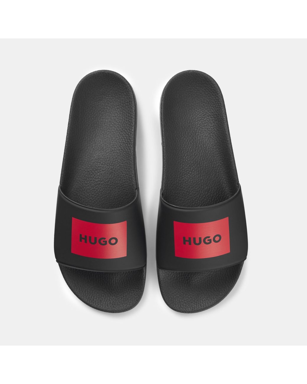 Boss Brown Logo Slides for men