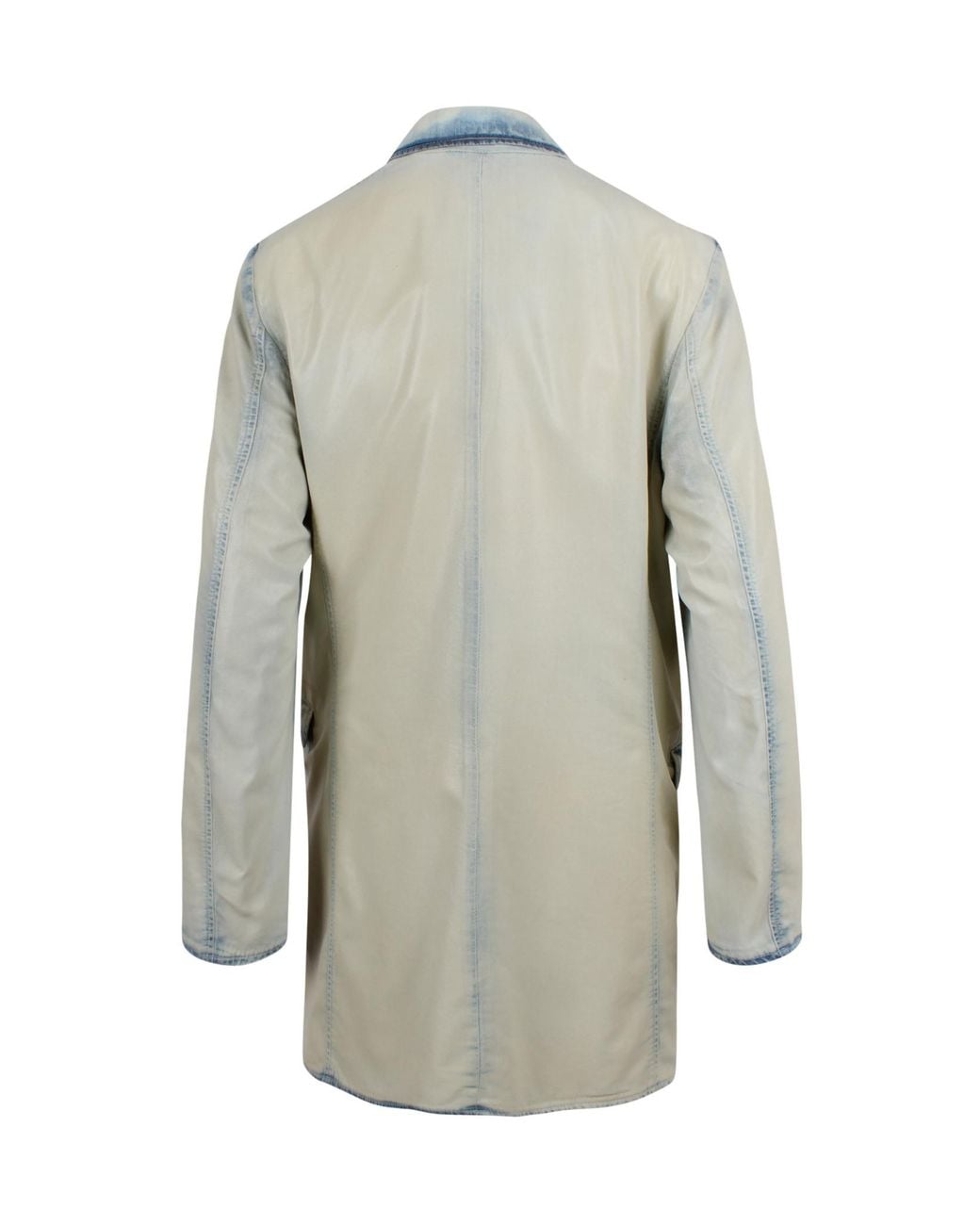 DIESEL Gray Double-Breasted Coat