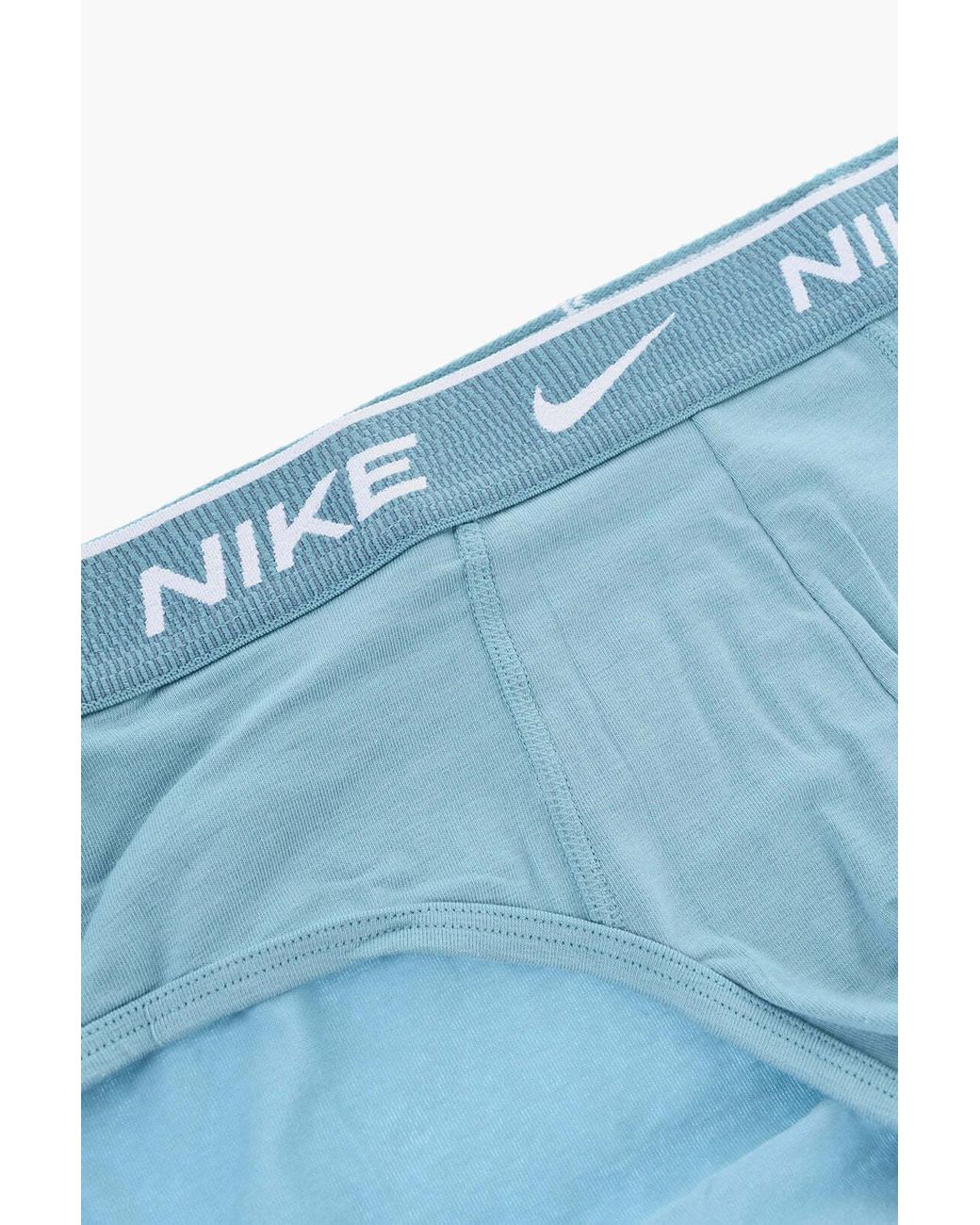 Nike Blue Logo-Waistband Stretch-Cotton Briefs (Set Of Three) for men