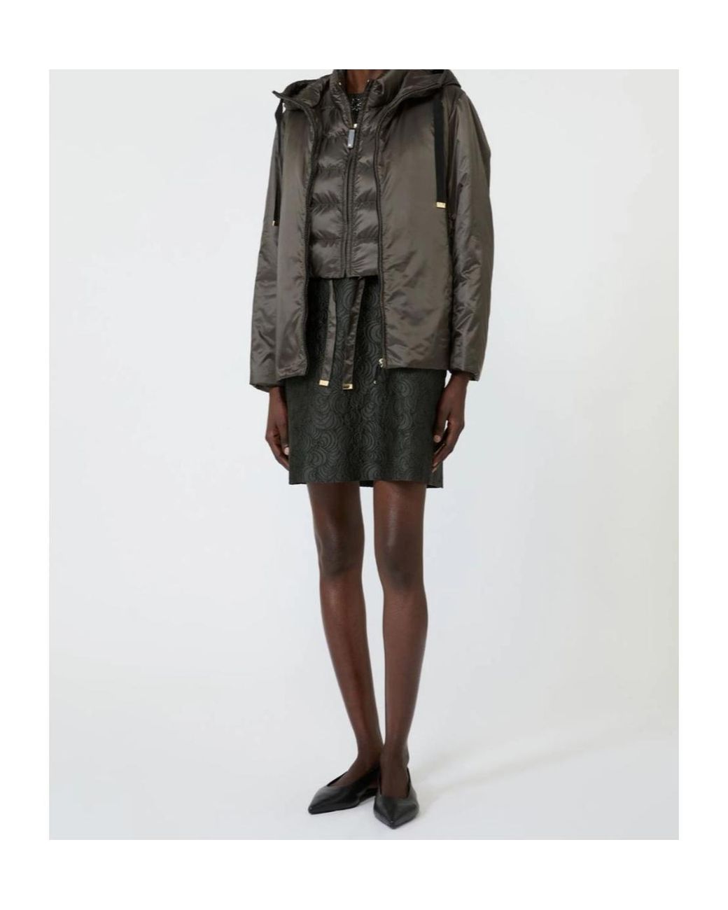 Max Mara Gray The Cube Mtcfavilla Quilted Puffer Jacket