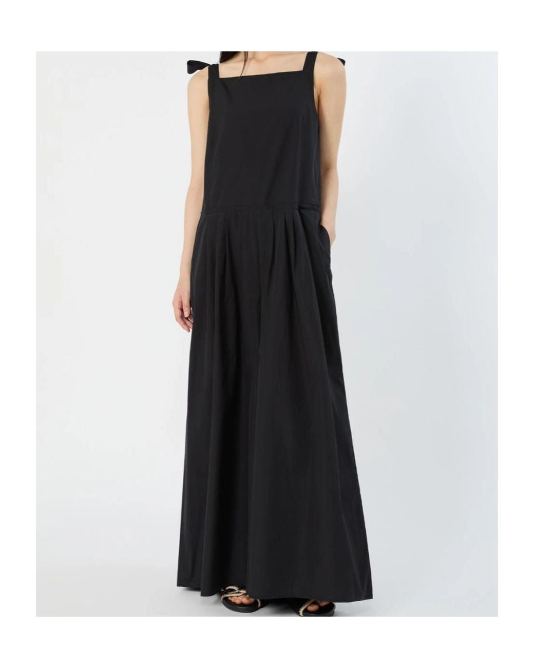 Weekend by Maxmara Black Sleeveless Poplin Jumpsuit