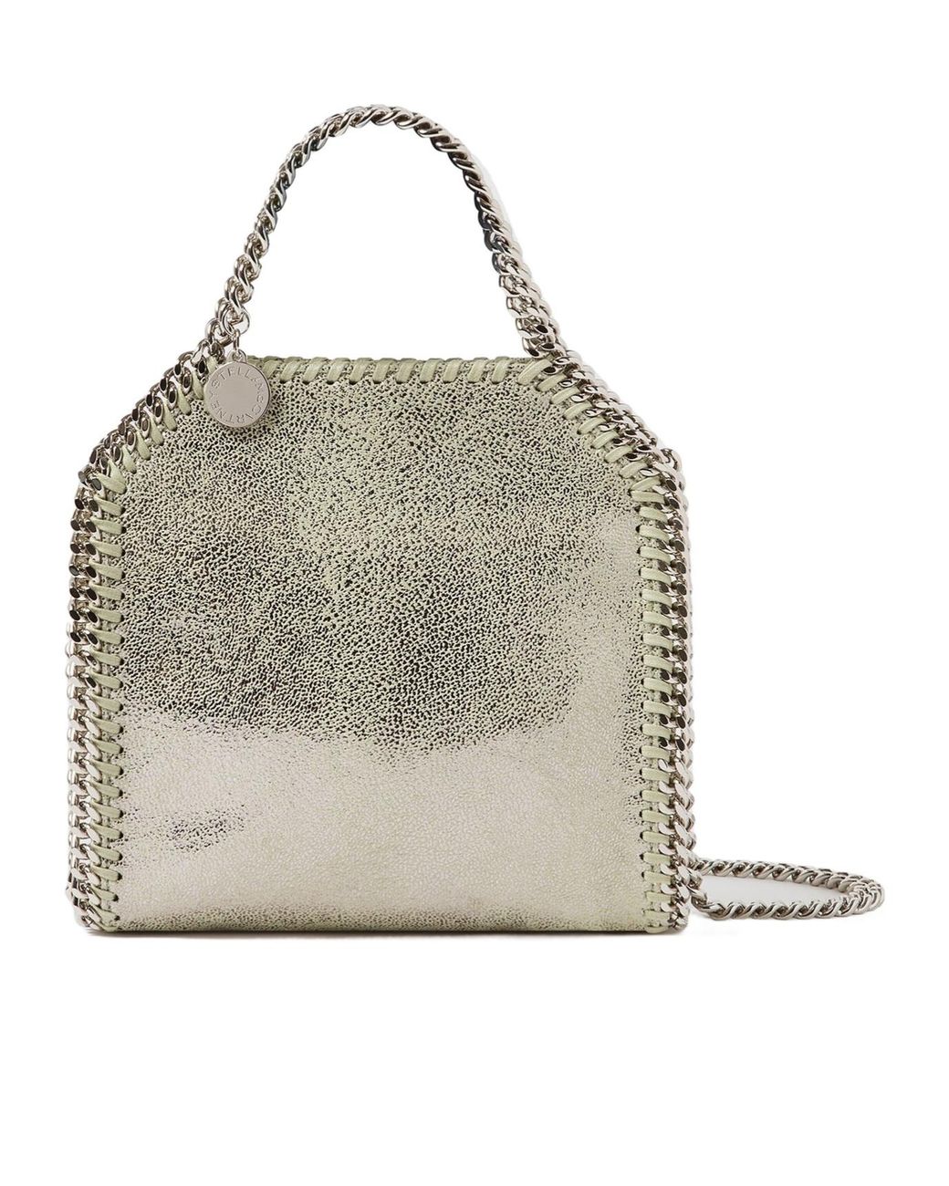 Stella McCartney Gray Falabella Mini Top Handle Bag